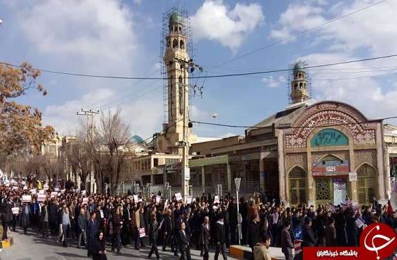 تصاویر تظاهرات ضد آمریکایی در چهارمحال و بختیاری
