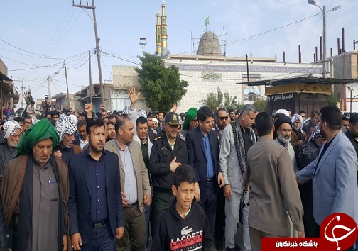 مردم ولایتمدار حمیدیه راهپیمایی کردند