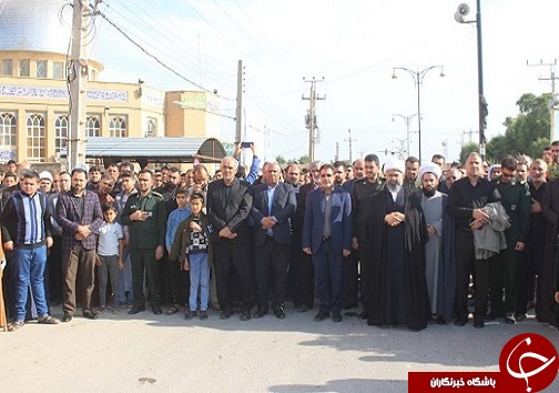 راهپیمایی محکومیت شهادت سردار سلیمانی در سوسنگرد برگزار شد