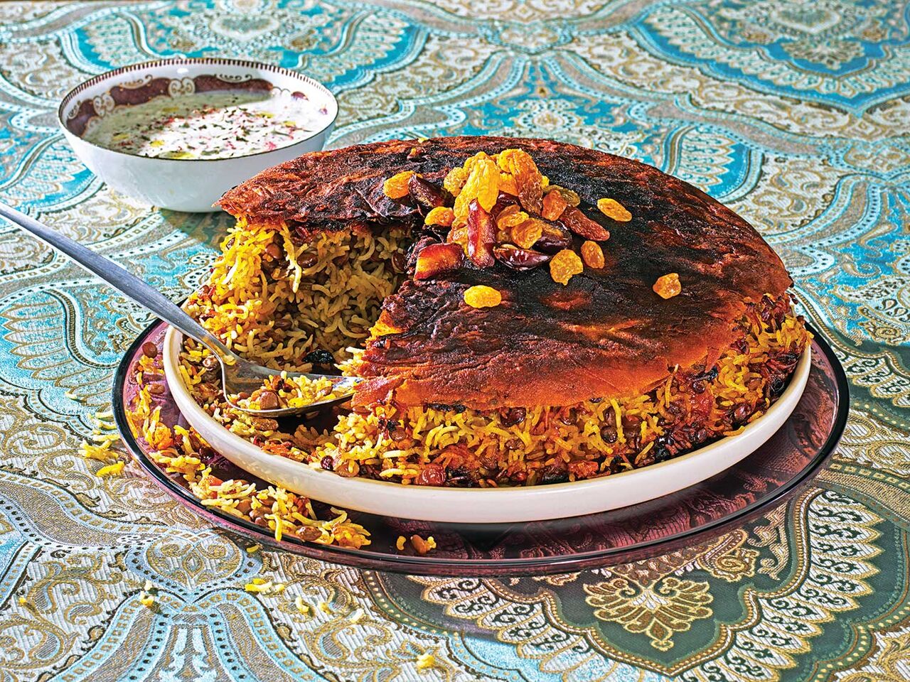 طرز پخت عدس پلو