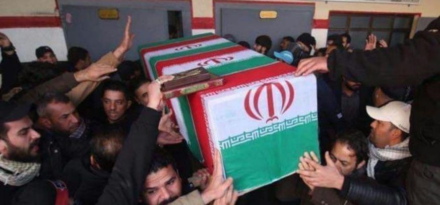 مراسم تشییع پیکر&zwnj;های شهدای حمله تروریستی آمریکا در کاظمین+ تصاویر