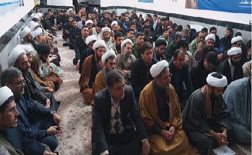 اجتماع  طلاب و حوزویان به یاد سرباز ولایت