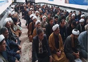 اجتماع  طلاب و حوزویان به یاد سرباز ولایت