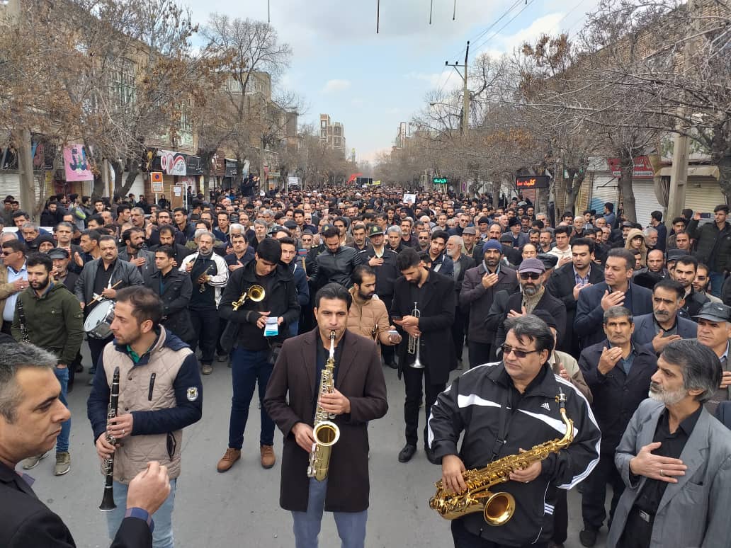 تجمع مردم نهاوند برای بزرگداشت سردار سلیمانی