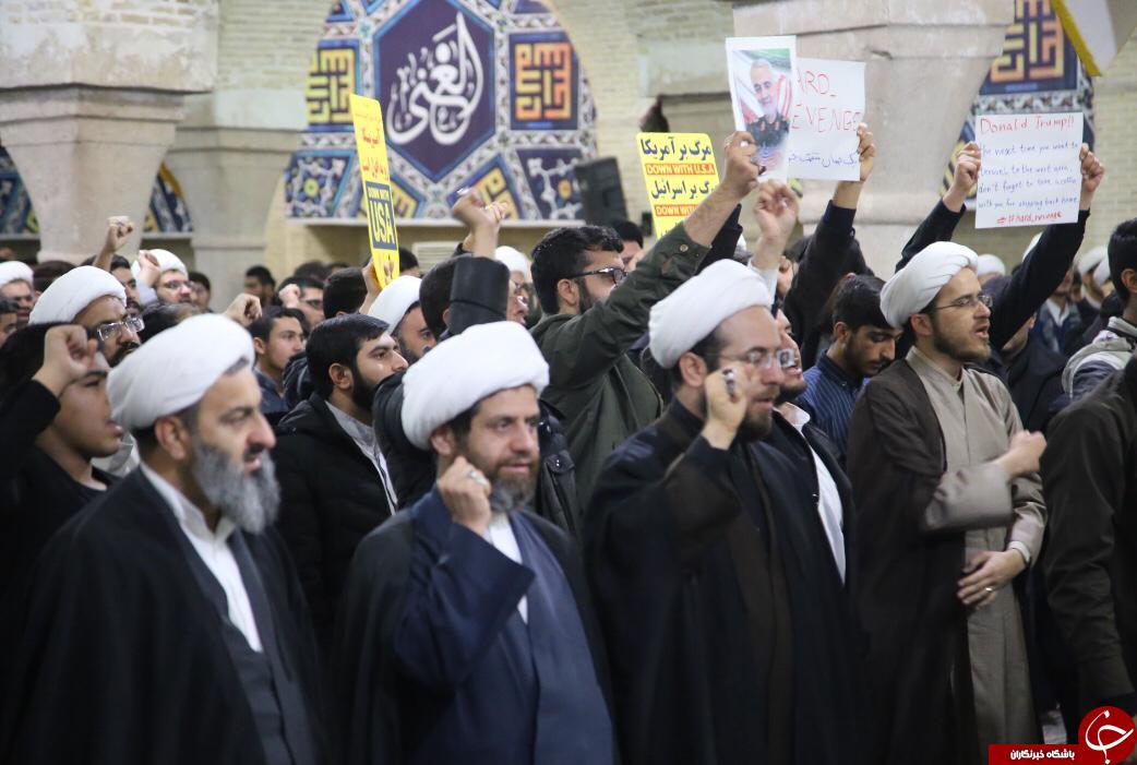 اجتماع طلاب در پی شهادت سردار سلیمانی اجتماع طلاب در پی شهادت سردار سلیمانی