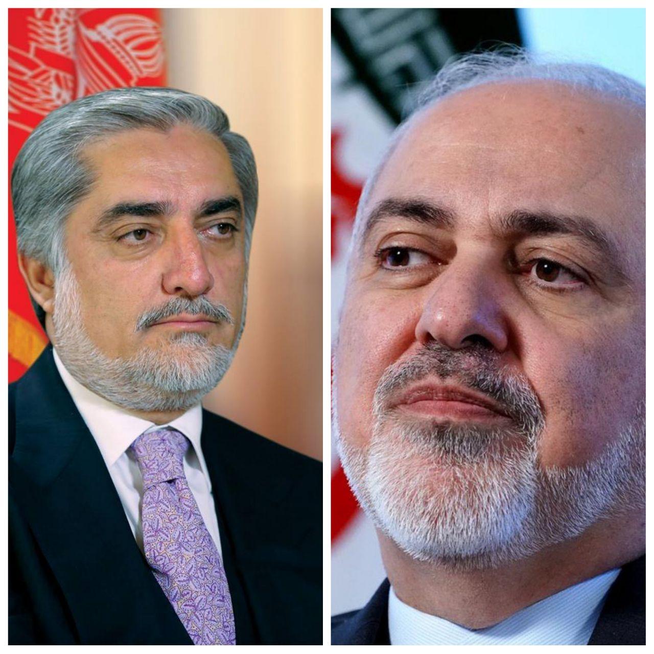 گفت&zwnj;وگویی تلفنی ظریف با رئیس اجرایی دولت افغانستان