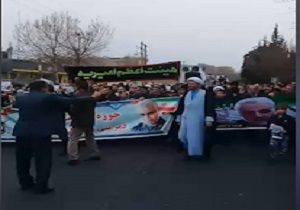 فیلمی از راهپیمایی باشکوه مردم ولایتمدار شهریار