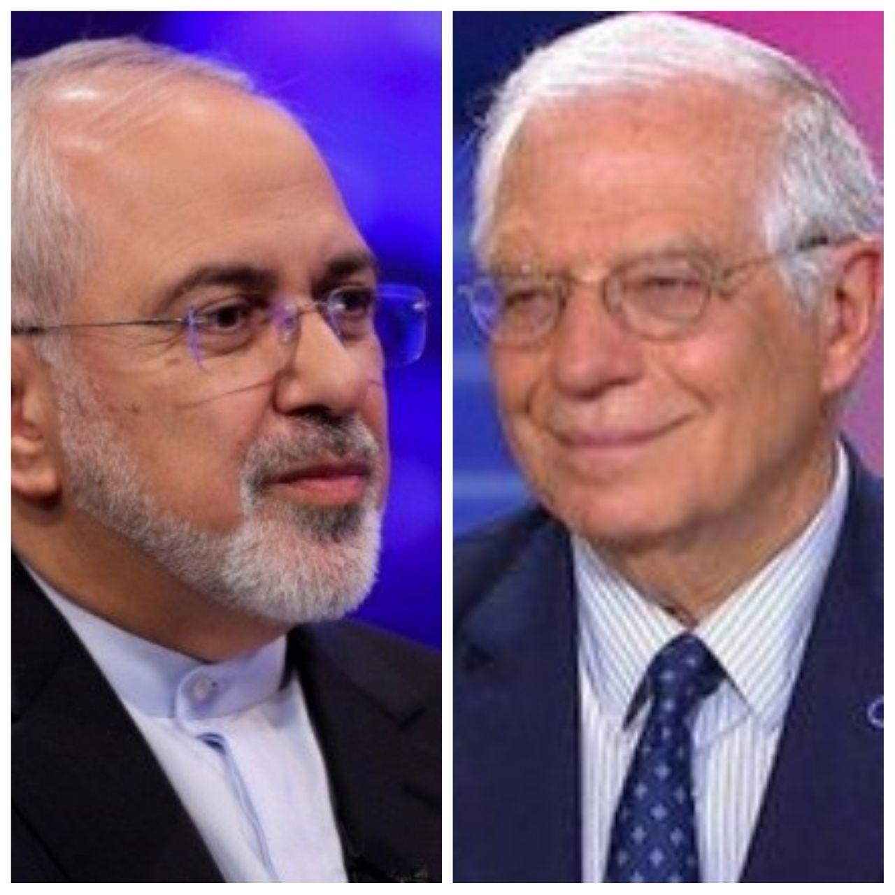 گفت&zwnj;&zwnj;وگوی مسئول سیاست خارجی اتحادیه اروپا با ظریف