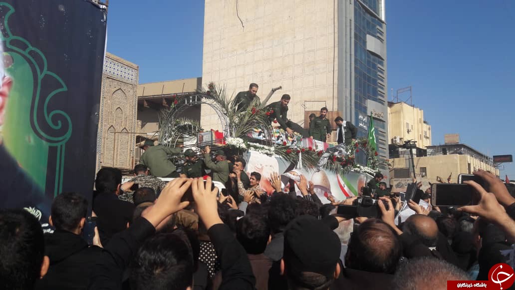 مراسم تشییع پیکر سردار سلیمانی در اهواز برگزار شد