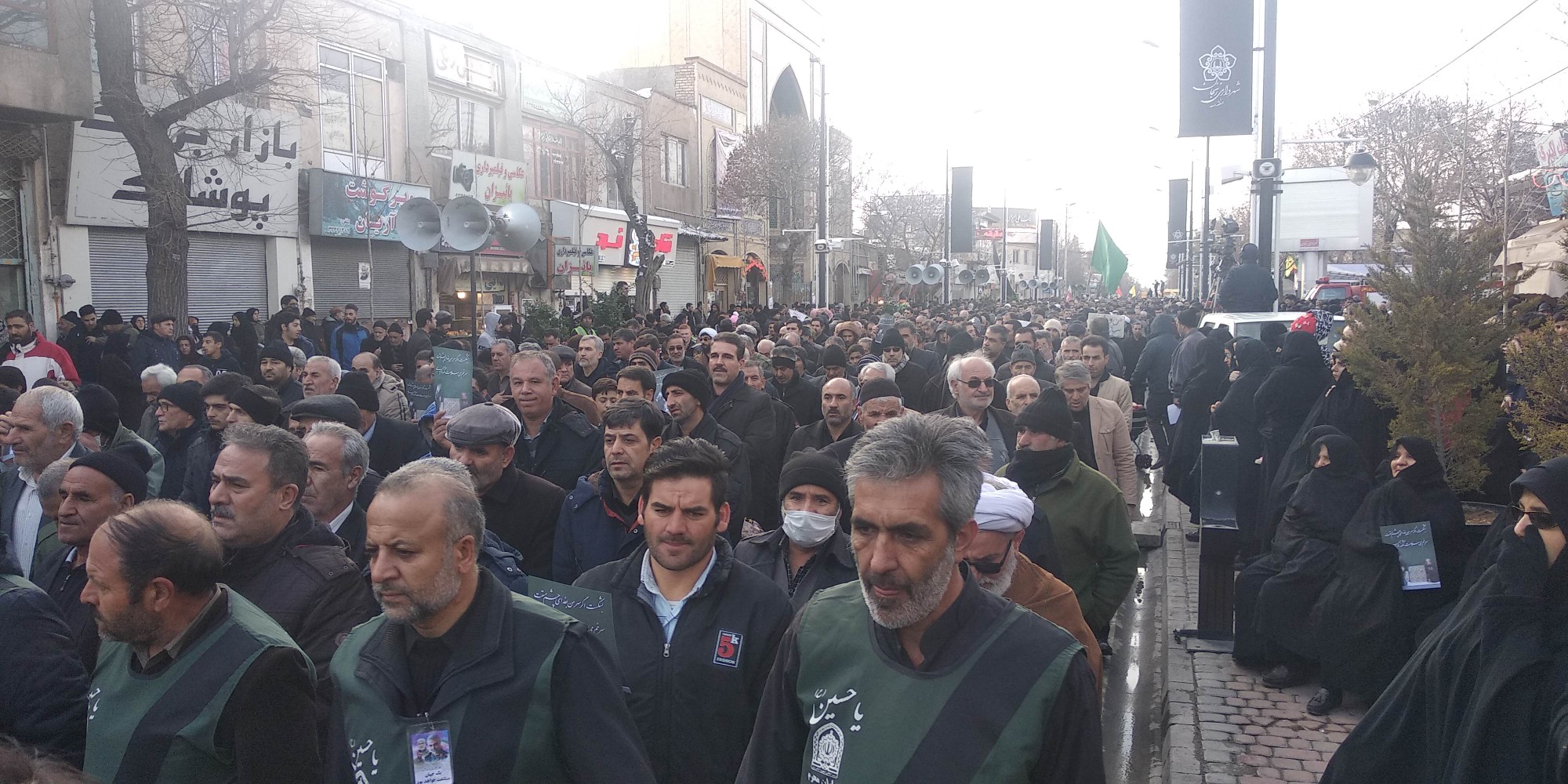 برگزاری دسته عزاداری در سوگ شهادت جانسوز سردار سپهبد حاج قاسم سلیمانی