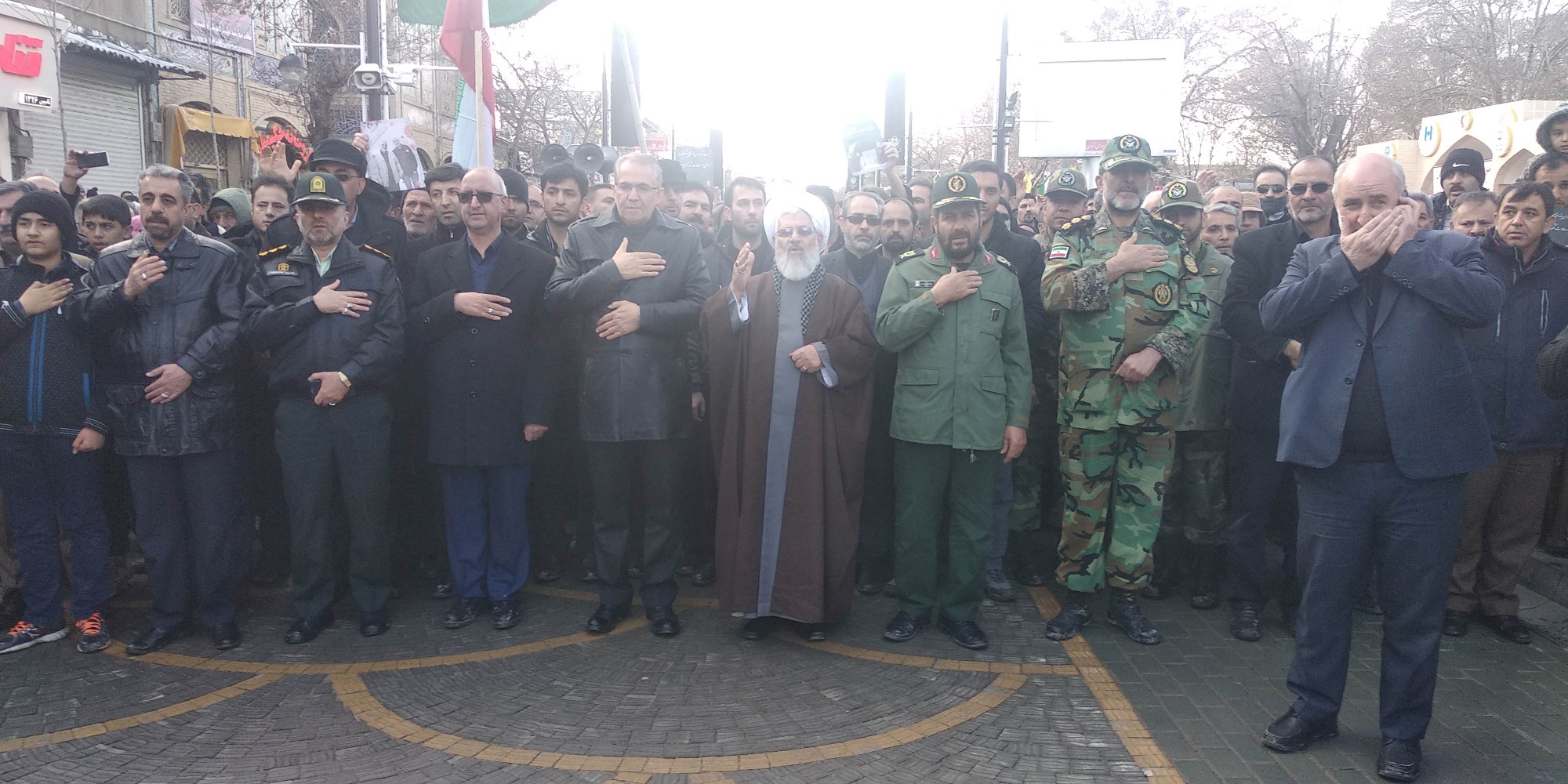 برگزاری دسته عزاداری در سوگ شهادت جانسوز سردار سپهبد حاج قاسم سلیمانی