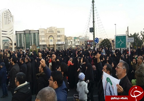 تجمع مردم سمنان در سوگ شهید سردار قاسم سلیمانی