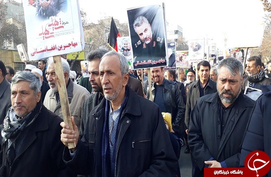 تصاویر: حضور چشمگیر مهاجرین افغانستانی مقیم مشهد در مراسم تشییع پیکر مطهر &laquo;سردار سلیمانی&raquo;