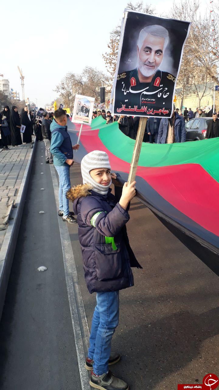 تصاویر: حضور چشمگیر مهاجرین افغانستانی مقیم مشهد در مراسم تشییع پیکر مطهر &laquo;سردار سلیمانی&raquo;