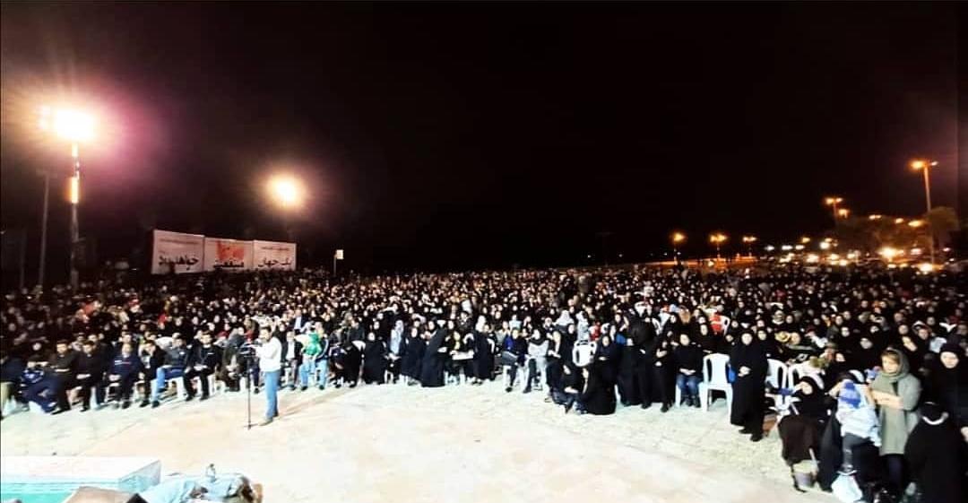 پاسداشت یاد شهید حاج قاسم سلیمانی در ساحل خلیج فارس