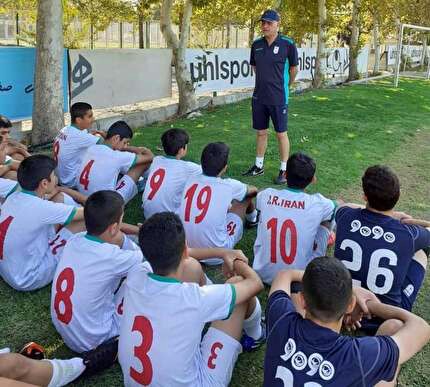 مهیار محمدی و ماهان اکبرزاده در اردوی تیم ملی فوتبال نونهالان