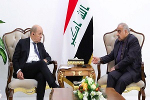 تماس تلفنی وزیر خارجه فرانسه با نخست‌وزیر عراق