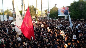 تایم‌لپس زیبا از حضور میلیونی مردم برای وداع با پیکر شهید سلیمانی