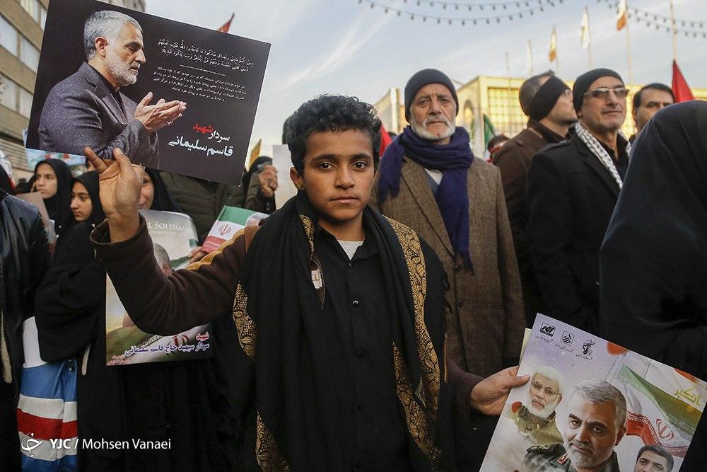بازتاب جهانی مراسم تشییع سردار سلیمانی در تهران