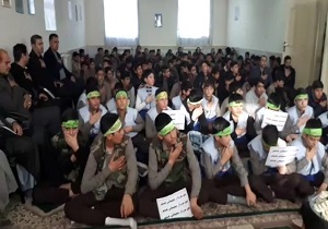 پاسداشت شهادت سردار سلیمانی و شهید هادی طارمی در ابهر + فیلم