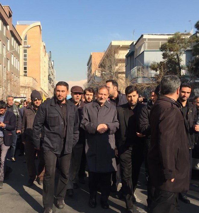 حضور چهره&zwnj;های لشکری و کشوری در مراسم تشییع پیکر سپهبد شهید قاسم سلیمانی
