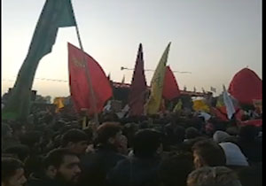 مراسم سوگواری شهادت سردار سپهبد سلیمانی در اهواز + فیلم
