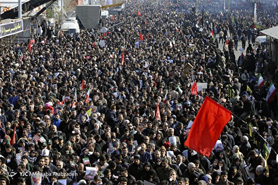بازتاب جهانی مراسم تشییع سردار سلیمانی در تهران