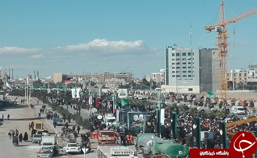 مردم قم در انتظار پیکر آسمانی سردار سپهبد سلیمانی
