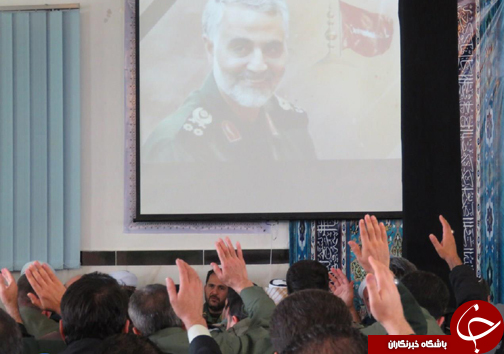 برگزاری مراسم بزرگداشت سردار شهید سلیمانی در حسینیه سپاه مهاباد + تصاویر
