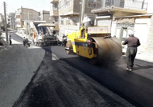 آسفالت بیش از ۳۰۷ هزار مترمربع از معابر ومحلات سنندج