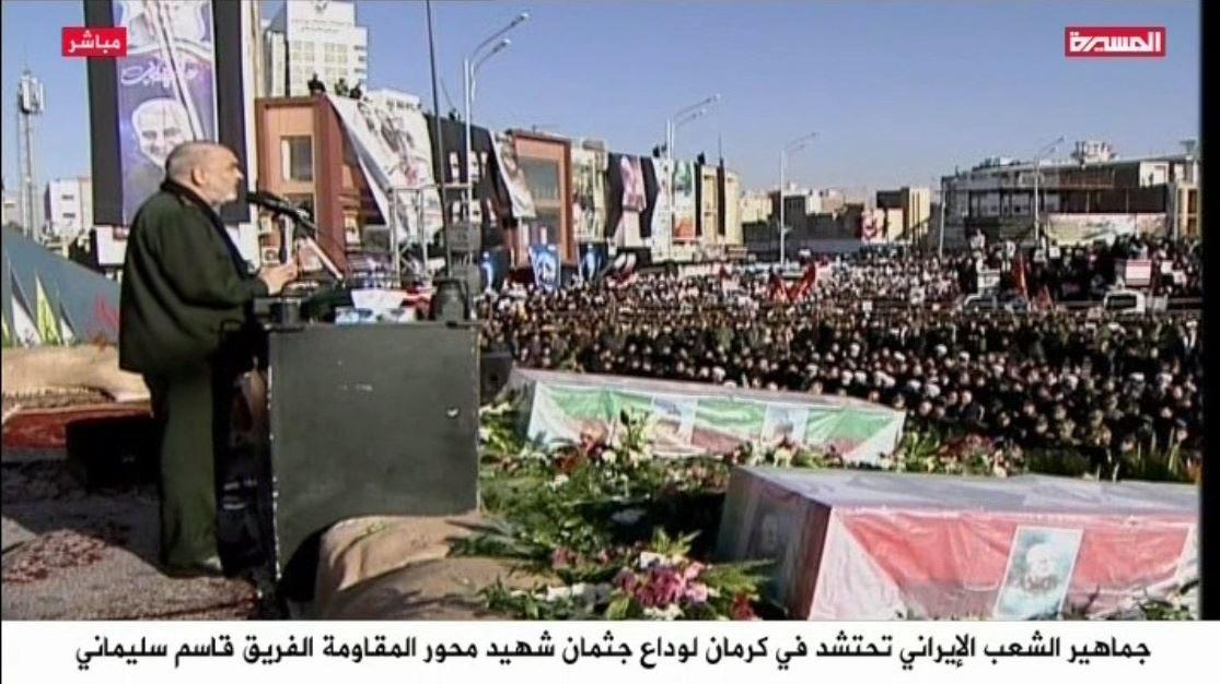 بازتاب جهانی مراسم تشییع سردار سلیمانی در زادگاهش