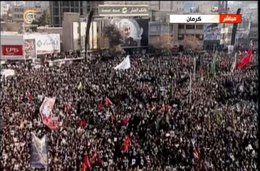 بازتاب جهانی مراسم تشییع سردار سلیمانی در زادگاهش