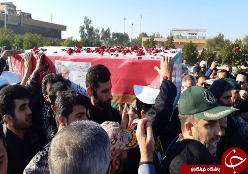 پیکر پاک ابومهدی المهندس، شهید سرافراز و بزرگ وارد آبادان شد