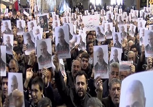 مردم بروجن در فراق سردار دل‌ها گریستند