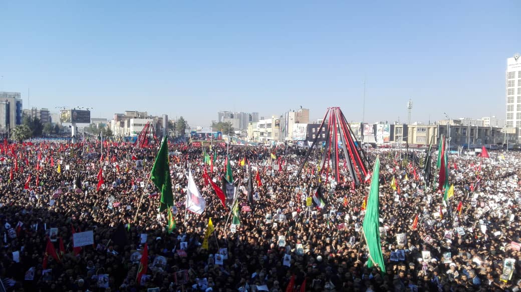 حضور میهمانان خارجی و داخلی در مراسم تشییع پیکر سپهبد شهید قاسم سلیمانی
