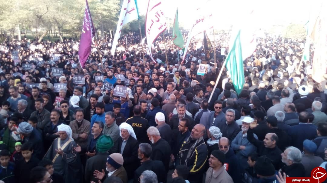 تشییع پیکر پاک ابومهدی المهندس یار دیرین حاج قسم در آبادان
