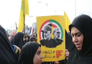 حضور استاندار بصره عراق در مراسم تشییع پیکر ابومهدی