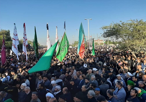 آغاز مراسم  تشییع پیکر مطهر شهید ابومهدی