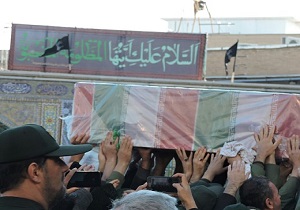 پیکر مطهر شهید مظفری‌نیا درجوار حرم حضرت معصومه(س)آرام گرفت