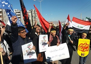 دانش آموزان و نوجوانان منتقم خون شهید سلیمانی هستند