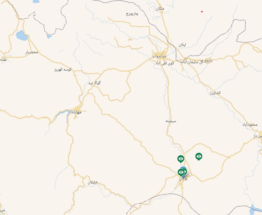 بارش&zwnj;های زمستانی و پر آب شدن رودخانه سیمینه رود بوکان+تصاویر