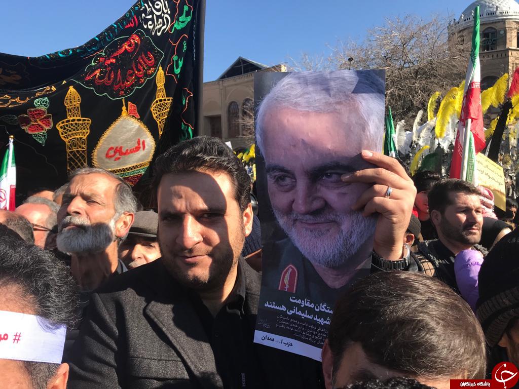 گوشه ای از جلوه  ی حضور همدانی ها در بزرگداشت سردار دل ها