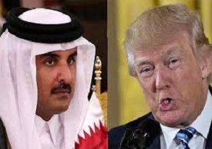 گفت‌و‌گوی امیر قطر و ترامپ