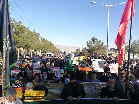 آغاز راهپیمایی عظیم مردم در حمایت از اقدام شجاعانه سپاه پاسداران