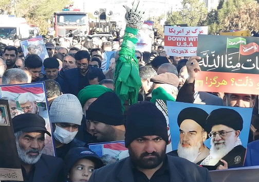 آغاز راهپیمایی عظیم مردم در حمایت از اقدام شجاعانه سپاه پاسداران