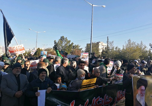 آغاز راهپیمایی عظیم مردم در حمایت از اقدام شجاعانه سپاه پاسداران