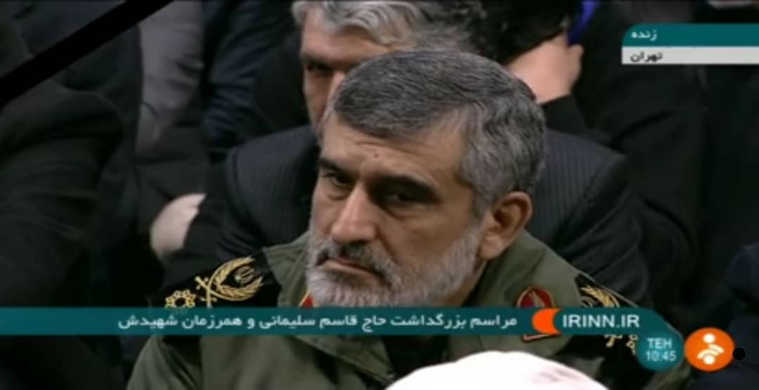حضور فرمانده نیروی هوافضای سپاه در مراسم بزرگدشت سلیمانی