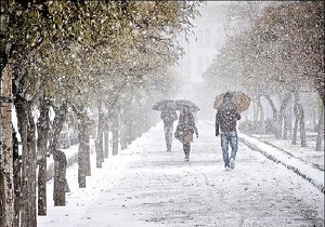 بارش برف و باران استان اردبیل را فرا گرفت/تدام سامانه بارشی تا هفته آینده