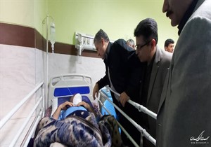 عیادت از مصدومان حادثه واژگونی اتوبوس تهران – گنبدکاووس