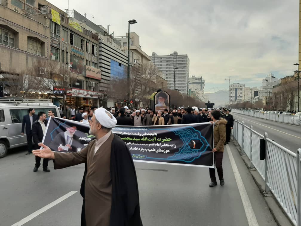 تشییع پیکر آیت&zwnj;الله موسوی خلخالی در مشهدمقدس